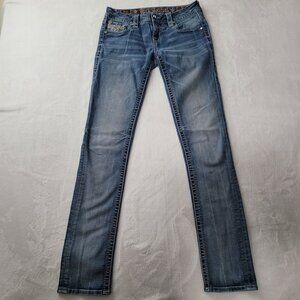 Rock Revival Betty Women's Blue Straight Leg Jeans Size 27